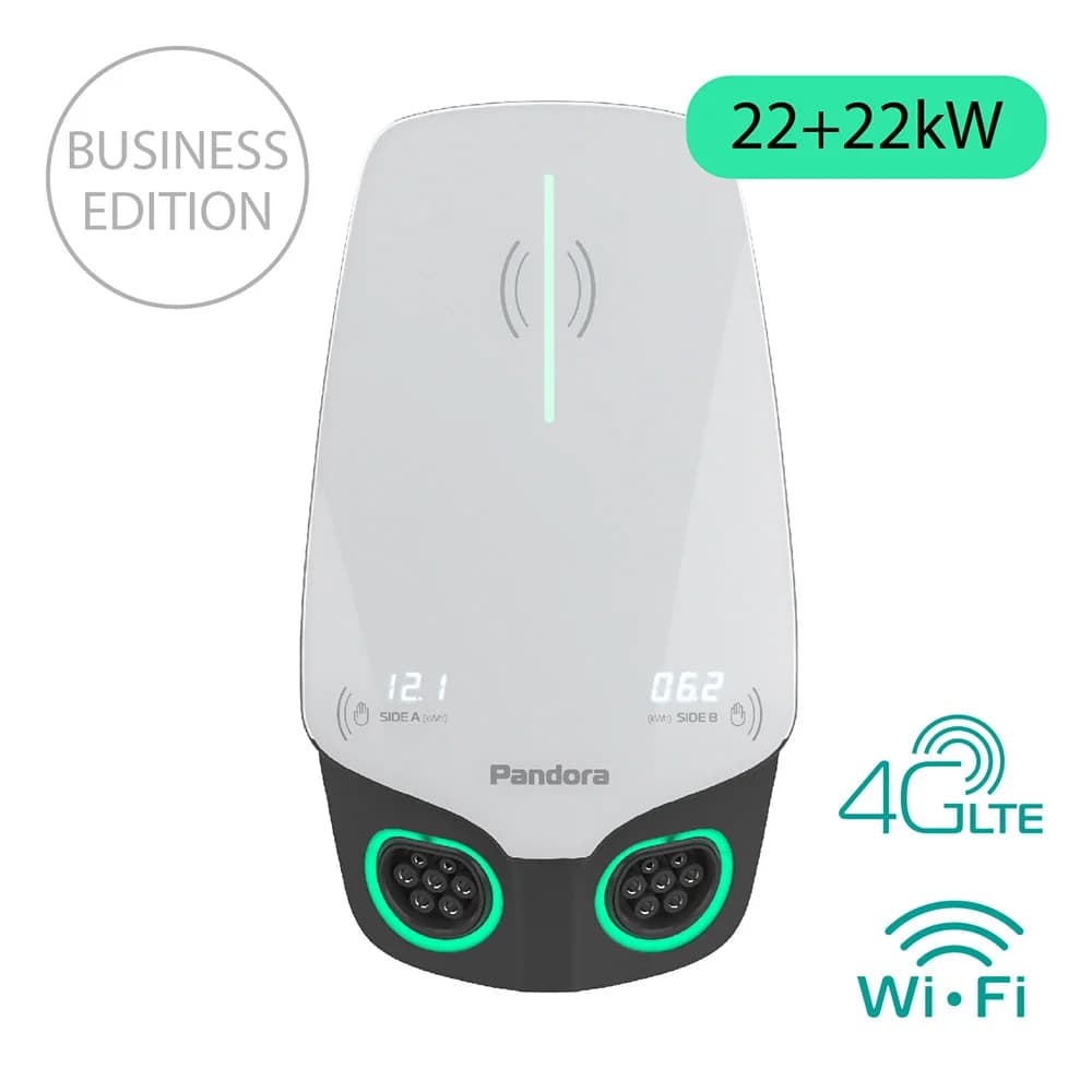 Зарядная станция для электромобилей Pandora Wall-E DUO Business Edition AC 22+22 кВт